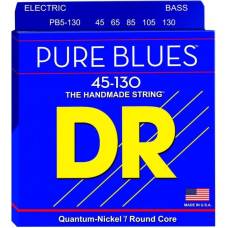 Струни для бас-гітари DR PB5-130 Pure Blues Quantum-Nickel Medium 5-Strings 45/130