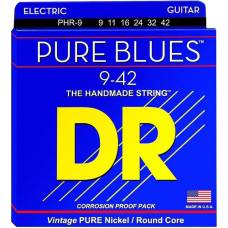 Струны для электрогитары DR PHR-9 Pure Blues Pure Nickel Light 9/42