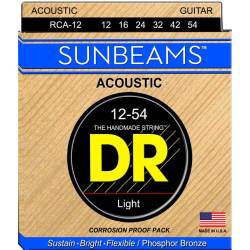 Струны для акустической гитары DR RCA-12 Sunbeams Phosphor Bronze Light 12/54