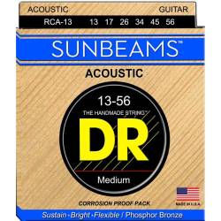 Струни для акустичної гітари DR RCA-13 Sunbeams Phosphor Bronze Medium 13/56