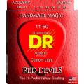 Струны для акустической гитары DR RDA-11 Red Devils Coated Acoustic Guitar Strings Med-Lite 11-50