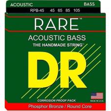 Струни для акустичної бас-гітари DR RPB-45 Rare Phosphor Bronze Medium 45/105
