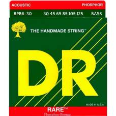 Струни для акустичної бас-гітари DR RPB6-30 Rare Phosphor Bronze 6 String Medium 30/125