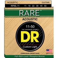 Струни для акустичної гітари DR RPML-11 Rare Phosphor Bronze Custom Light 11/50