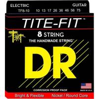 Струны для электрогитары DR TF8-10 Tite-Fit Nickel Plated Medium 8 Strings 10/75