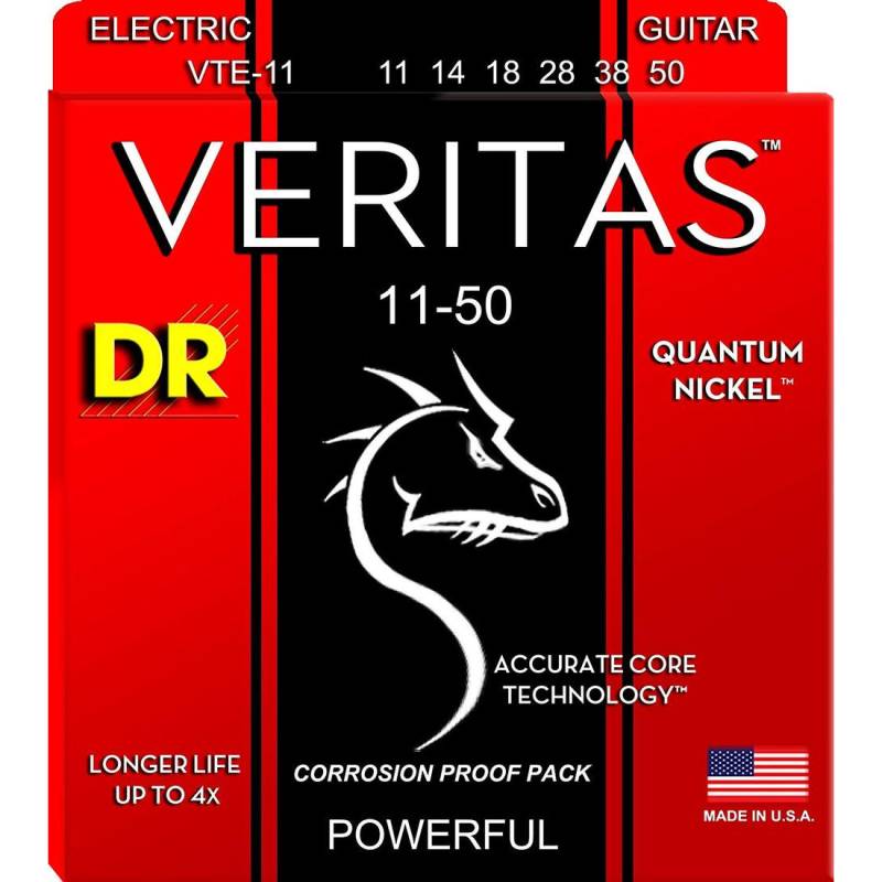 Струни для електрогітари DR VTE-11 Veritas Quantum Nickel 11/50