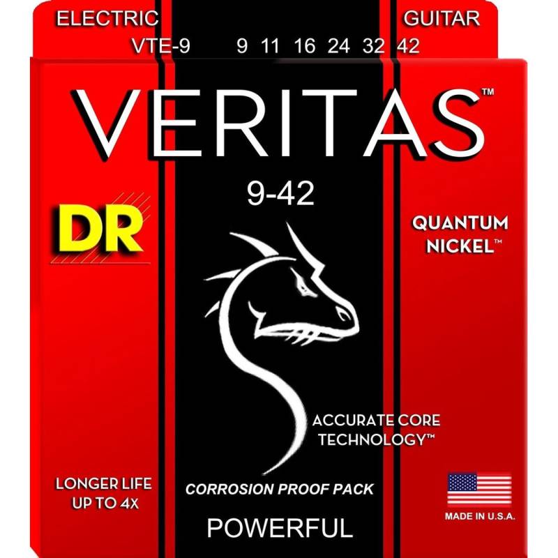 Струни для електрогітари DR VTE-9 Veritas Quantum Nickel 9/42