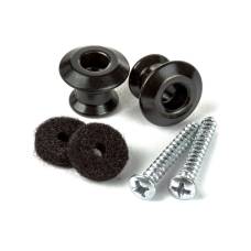 Стреплоки для ременя DUNLOP STRAPLOK DUAL DESIGN STRAP BUTTON SET - BLACK
