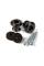 Стреплоки для ремня DUNLOP STRAPLOK DUAL DESIGN STRAP BUTTON SET - BLACK