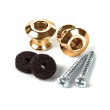 Стреплоки для ремня DUNLOP STRAPLOK DUAL DESIGN STRAP BUTTON SET - GOLD