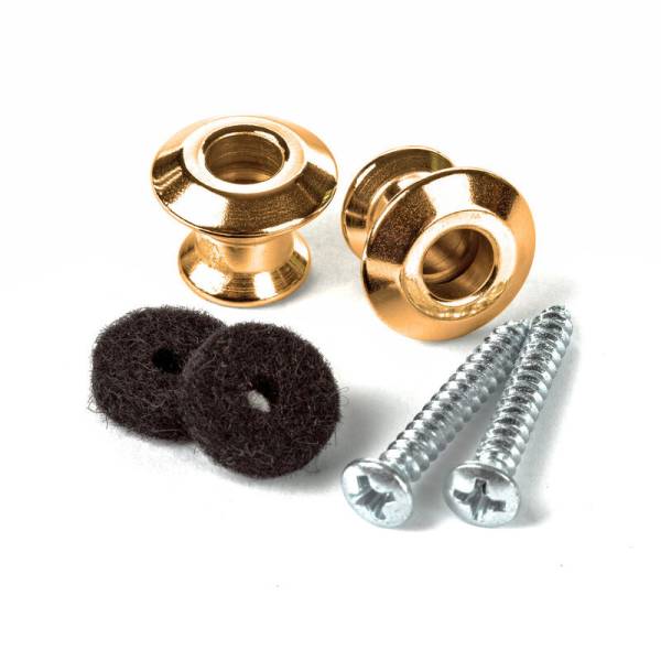 Стреплоки для ременя DUNLOP STRAPLOK DUAL DESIGN STRAP BUTTON SET - GOLD