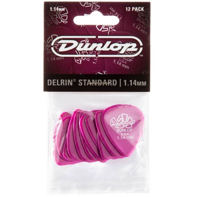 Медіатори Dunlop 41P1.14 Delrin 500 Standard Plectrum Player's Pack 1.14 mm (12 шт.)