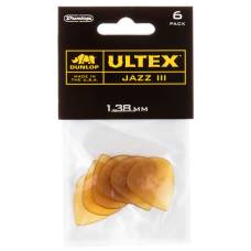 Медіатори Dunlop 427P1.38 Ultex Jazz III Player's Pack 1.38 mm (6 шт.)