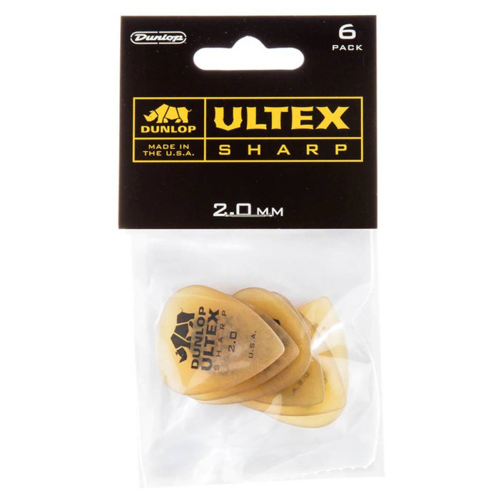 Медиаторы Dunlop 433P2.0 Ultex Sharp Player's Pack 2.0 mm (6 шт.)