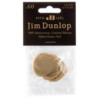 Медиаторы Dunlop 442P.60 50th Anniversary Gold Nylon Player's Pack 0.60 mm (12 шт.)