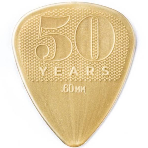 Медіатори Dunlop 442P.60 50th Anniversary Gold Nylon Player's Pack 0.60 mm (12 шт.)