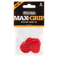 Медіатори Dunlop 471P3N Max-Grip Jazz III Nylon Player's Pack (6 шт.)