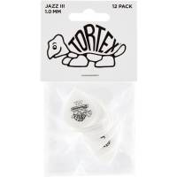 Медіатори Dunlop 478P1.0 Tortex White Jazz III Player's Pack 1.0 mm (12 шт.)