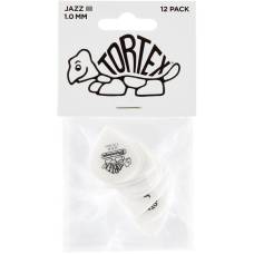 Медіатори Dunlop 478P1.0 Tortex White Jazz III Player's Pack 1.0 mm (12 шт.)