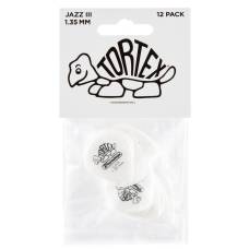 Медіатори Dunlop 478P1.35 Tortex White Jazz III Player's Pack 1.35 mm (12 шт.)