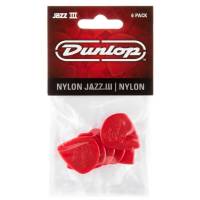 Медіатори Dunlop 47P3N Nylon Jazz III Red Nylon Player's Pack (6 шт.)