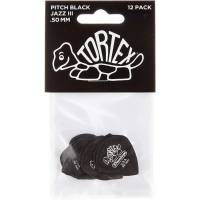 Медіатори Dunlop 482P0.50 Tortex Pitch Black Jazz III Player's Pack 0.50 mm (12 шт.)