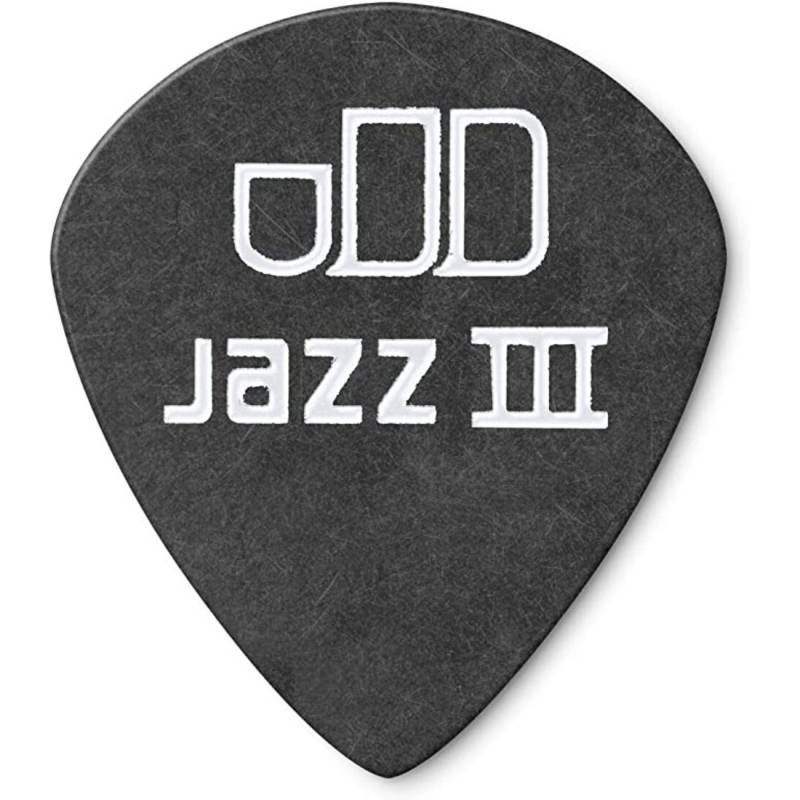 Медиаторы Dunlop 482P0.50 Tortex Pitch Black Jazz III Player's Pack 0.50 mm (12 шт.)