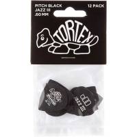 Медіатори Dunlop 482P0.60 Tortex Pitch Black Jazz III Player's Pack 0.60 mm (12 шт.)