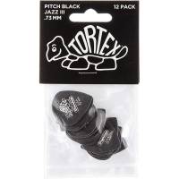 Медіатори Dunlop 482P0.73 Tortex Pitch Black Jazz III Player's Pack 0.73 mm (12 шт.)