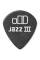 Медиаторы Dunlop 482P1.35 Tortex Pitch Black Jazz III Player's Pack 1.35 mm (12 шт.)