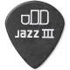 Медіатори Dunlop 482P1.35 Tortex Pitch Black Jazz III Player's Pack 1.35 mm (12 шт.)