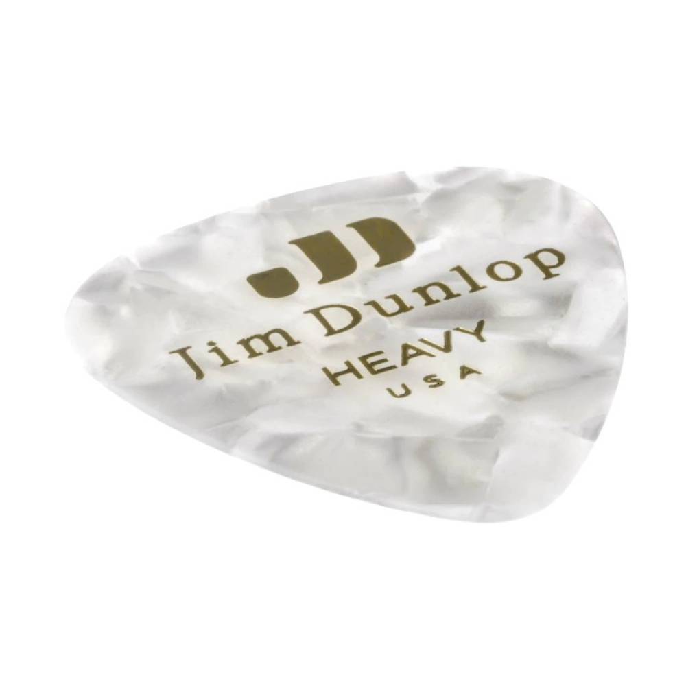 Медиаторы Dunlop 483P04HV Genuine Celluloid White Pearloid Heavy Player's Pack (12 шт.)