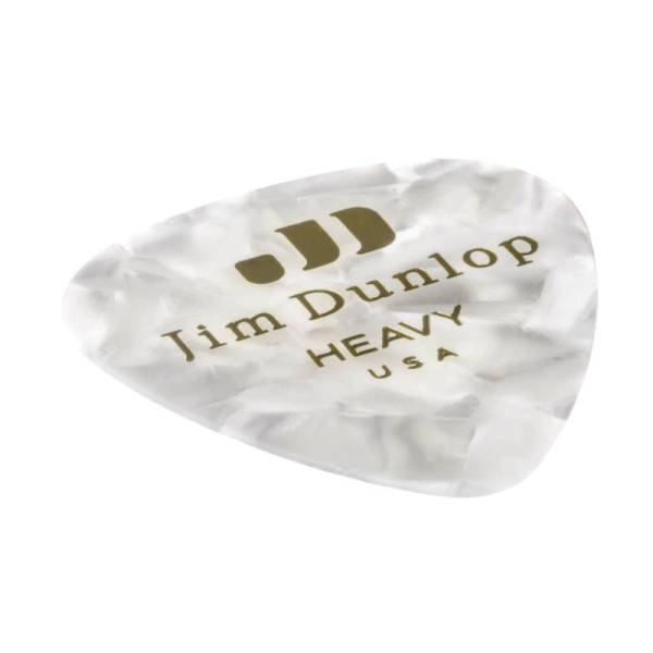 Медіатори Dunlop 483P04HV Genuine Celluloid White Pearloid Heavy Player's Pack (12 шт.)