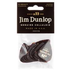 Медіатори Dunlop 483P05XH Genuine Celluloid Classic Shell Extra Heavy Player's Pack (12 шт.)