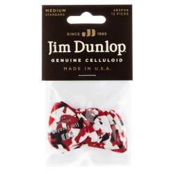Медіатори Dunlop 483P06MD Genuine Celluloid Confetti Medium Player's Pack (12 шт.)