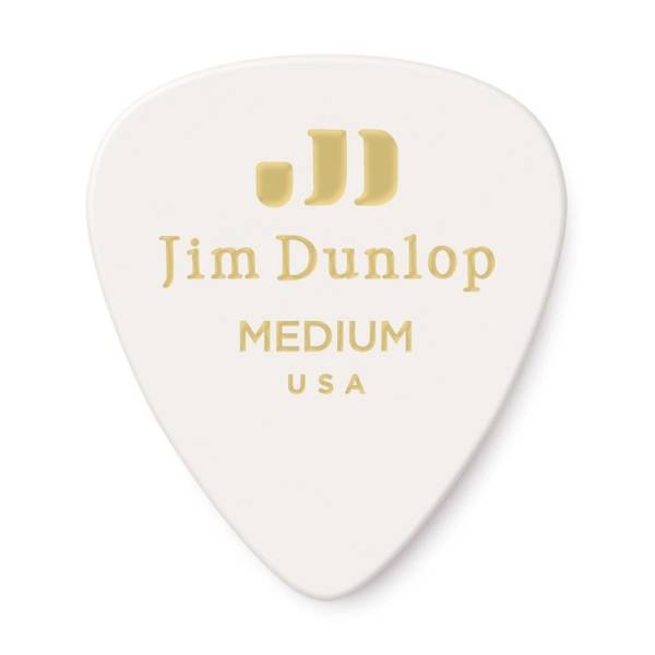 Медиаторы Dunlop 483P01MD Genuine Celluloid Classic White Medium Player's Pack (12 шт.)