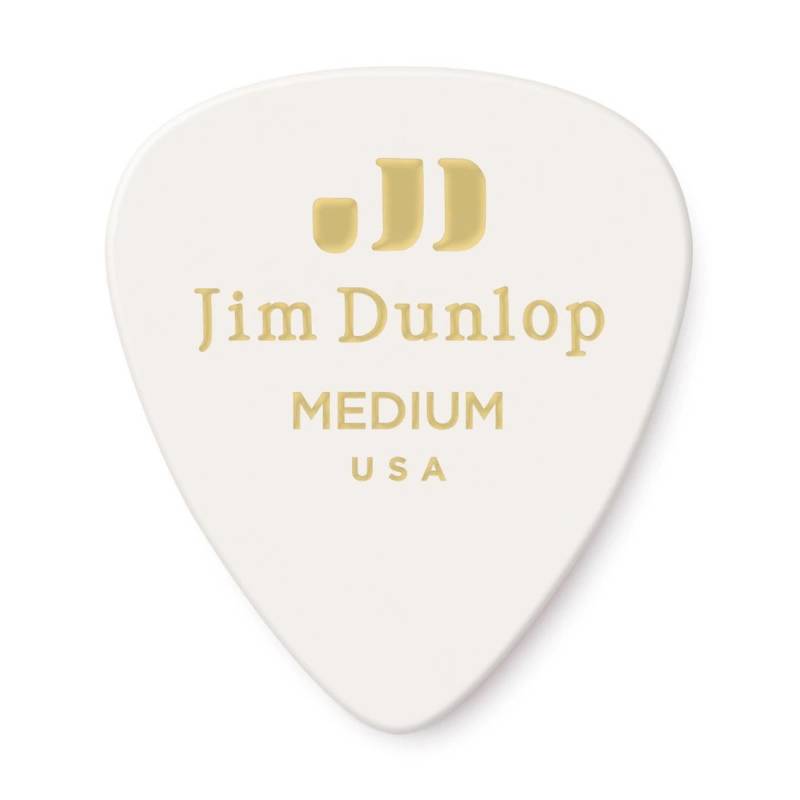 Медиаторы Dunlop 483P01MD Genuine Celluloid Classic White Medium Player's Pack (12 шт.)