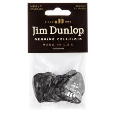 Медіатори Dunlop 483P02HV Celluloid Black Pearloid Heavy Player's Pack (12 шт.)