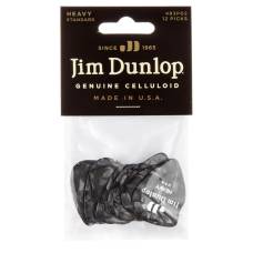 Медіатори Dunlop 483P02HV Celluloid Black Pearloid Heavy Player's Pack (12 шт.)