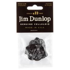 Медіатори Dunlop 483P02MD Genuine Celluloid Black Pearloid Medium Player's Pack (12 шт.)