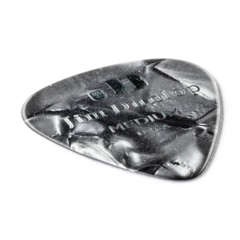 Медиаторы Dunlop 483P02MD Genuine Celluloid Black Pearloid Medium Player's Pack (12 шт.)