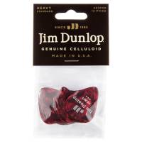 Медіатори Dunlop 483P09HV Genuine Celluloid Classic Red Pearloid Heavy Player's Pack (12 шт.)
