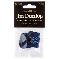 Медиаторы Dunlop 483P10MD Genuine Celluloid Classic Blue Pearloid Medium Player's Pack (12 шт.)