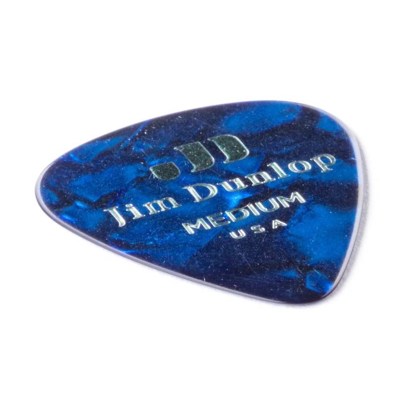 Медіатори Dunlop 483P10MD Genuine Celluloid Classic Blue Pearloid Medium Player's Pack (12 шт.)