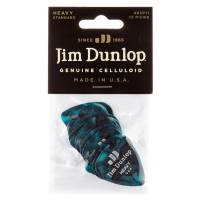 Медиаторы Dunlop 483P11HV Genuine Celluloid Turquoise Pearloid Heavy Player's Pack (12 шт.)