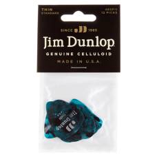 Медиаторы Dunlop 483P11TH Genuine Celluloid Turquoise Pearloid Thin Player's Pack (12 шт.)