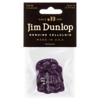 Медиаторы Dunlop 483P13TH Genuine Celluloid Purple Pearloid Thin Player's Pack (12 шт.)