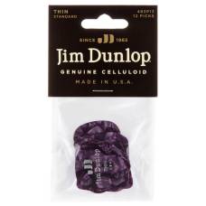 Медиаторы Dunlop 483P13TH Genuine Celluloid Purple Pearloid Thin Player's Pack (12 шт.)