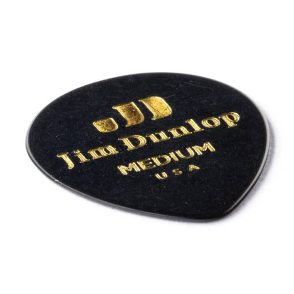 Медиаторы Dunlop 485P03MD Genuine Celluloid Teardrop Black Medium Player's Pack (12 шт.)