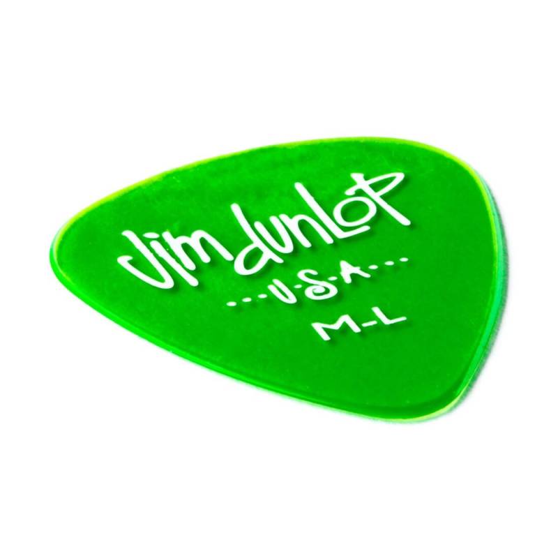 Медиатор Dunlop 4861 Gels Green Medium Light Guitar Pick (1 шт.)